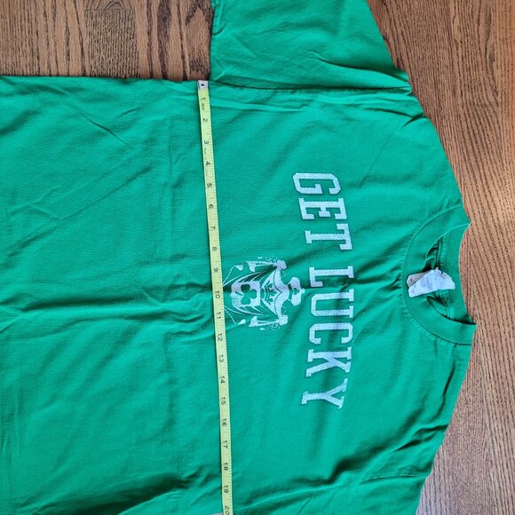 Get Lucky St. Patrick's Day Tee Shirt Green Large St. Patty Saint - Picture 2 of 5